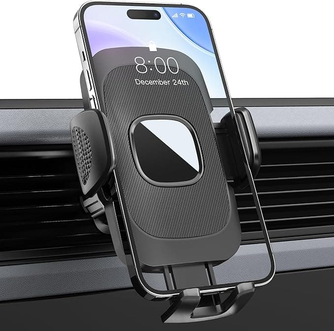 Support smartphone voiture grille